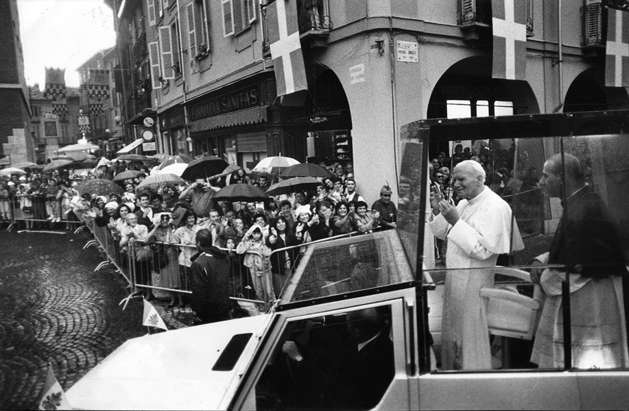 Papa Wojtyla in visita ad Asti