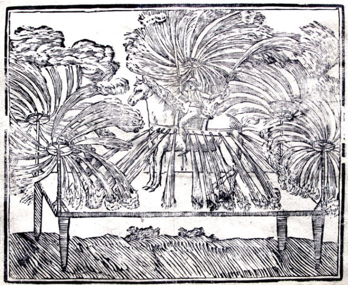 Astigiani in festa quando partiva la colomba Un’immagine dei fuochi tratta da un sonetto dedicato alle feste del Santo della seconda metà del ’700