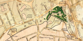 L’Impero, D’Annunzio, Italo Balbo e il Littorio cancellati dalla toponomastica Una cartina degli anni ’30 con il bosco del Littorio e le correzioni a mano post belliche