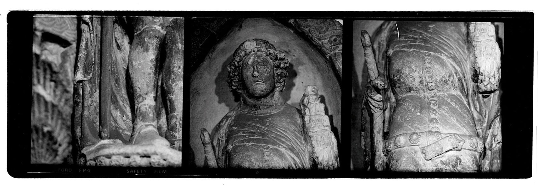 Alcune immagini del rilievo fotografico effettuato dallo scultore Mondazzi sulla statua originale per poter effettuare la copia intermedia, realizzata prima in creta e successivamente in gesso con la tecnica della “formatura”