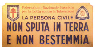 Quando per buona educazione si usavano le sputacchiere Targa degli Anni ’30 per sensibilizzare la lotta contro la tubercolosi