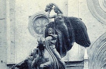 Tenete i cani lontani dal monumento