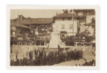 Il monumento a Don Bosco guarda alla Patagonia