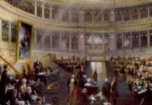 Cesare e Camillo, gli amici che costruirono l’Italia Il Senato presieduto da Cesare Alfieri di Sostegno nel 1860 di Carlo Bossoli, 1860 (Museo Nazionale del Risorgimento Italiano di Torino)