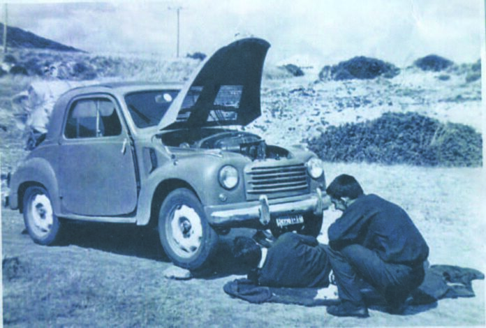 Quei 10.000 km sulla Topolino verde oliva