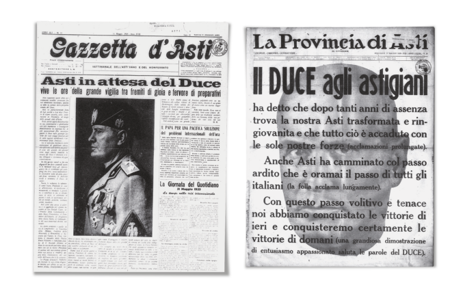 Ottant’anni fa Asti osannò Mussolini