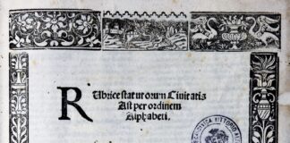 Gli Statuti sono astesi ma la xilografia è di Reggio Emilia