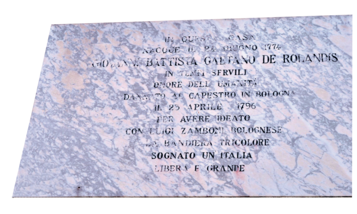 La coccarda del De Rolandis ispirò il Tricolore